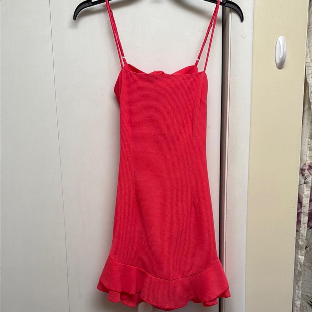 Lucy In The Sky Sleeveless Ruffle Hem Dress